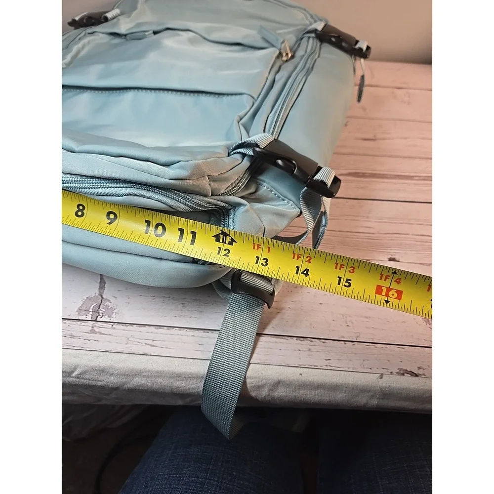 COMPUTER BACKPACK TSA APPROVED TRAVEL HIKING SPORTS WATERPROOF SEAFOAM GREEN NEW